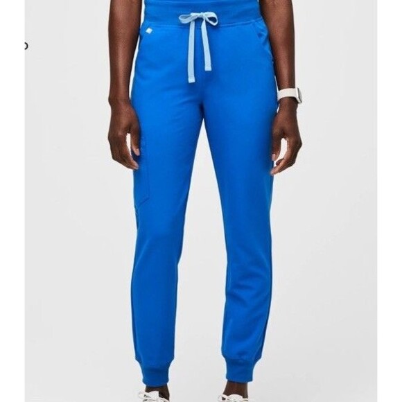 Pants - FIGS Size S Zamora Jogger High Waisted Scrub Pants Royal Blue